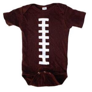 Football laces onesie